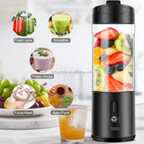 Portable Blender Smoothies 530Ml Personal USB Rechargeable 150W Mini Fresh Juice Blender For Smoothies Electric Juicer Mixer