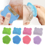 Silicone Baby Bathing Brush Infant Shampoo Comb Soft Fetal Head Fat Comb Baby Care Head Massager Newborn Hair Cleaning Supplies