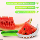 1007GG Stainless Watermelon Slicer Cutter Knife with Non-slip Plastic Wrap Handle Fruit Tools Kitchen Gadgets for Pineapple Cantaloupe