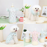 1009GP Dog Shirt Pet T-shirt Round Neck Lovely Printed Outfit Summer Puppy Two-legged Clothes Dog Clothing