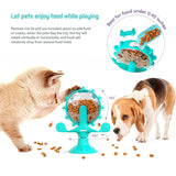 2808GP Dog Puzzle Toys Interactive Cat Slow Feeder Windmill Treat Dispensing Dog Toys with Powerful Suction Cup Cat Dog Treat Toy