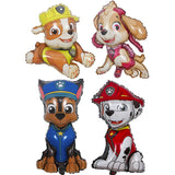 2808TA 4pcs Paw Patrol Themed Balloon Party Decoration Supplies Rescue Dog Chase Rubble Aluminum Foil Balloon Childrens Birthday Gift