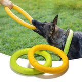 1009GP Dog Ring Toys Indestructible Chewing Flying Floating Training Tools Fetch for Small Medium Large Dogs Throwing Catching Flying