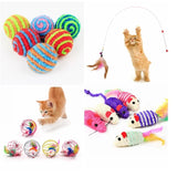 2307GP 1pc Cat Toy Stick Feather Wand With Bell Mouse Cage Toys Plastic Artificial Colorful Cat Teaser Toy Pet Supplies Random Color