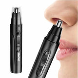 Black Electric Rechargeable Ear and Nose Hair Trimmer