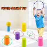 2407TA Children Throw Circle Game Ferrule Stacked Toys Fun Indoor Outdoor Parent-Child Interactive Circle Layers Early Education Gift