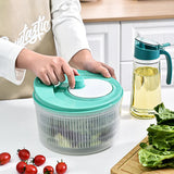 1007GG New Vegetables Dryer Salad Spinner Fruits Basket Vegetables Washer Dryer Fruit Drainer Lettuce Spinner Colander Kitchen Gadgets