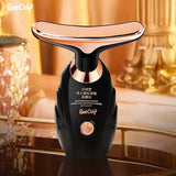 Black Gold Electric Facial Beauty Instrument Lifting And Firming Facial Eye Massager Household Vibration Ultrasonic Massager