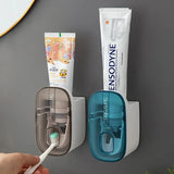 dsr 1 PCS Automatic Toothpaste Dispenser Bathroom Accessories Wall Mount Lazy Toothpaste Squeezer Toothbrush Holder