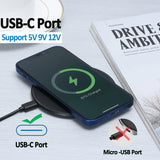100W Wireless Charger For iPhone 14 13 12 11 Pro XS Max Mini X XR Induction Fast Wireless Charging Pad For Samsung Xiaomi Huawei