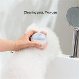 Soft Silicone Dog Brush Pet Shampoo Massager Bath Brush Bathroom Puppy Washing Massage Dispenser Pet Grooming Shower Brushes