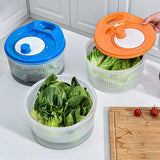 1007GG New Vegetables Dryer Salad Spinner Fruits Basket Vegetables Washer Dryer Fruit Drainer Lettuce Spinner Colander Kitchen Gadgets