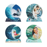 DIY Crystal Epoxy Resin Mold Moon Photo Frame With Base Silicone Mold Moon Frames Mold Cupid Love Photo Frame Home Decore Mould