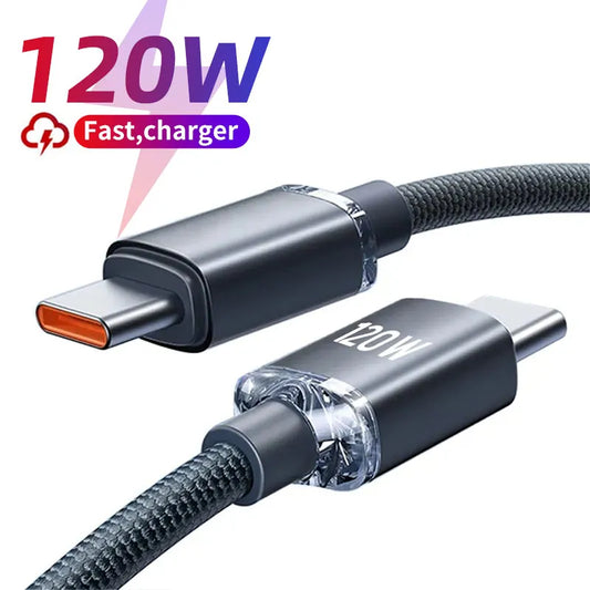 120W USB C to Type C Cable for iPhone 15 Pro Max