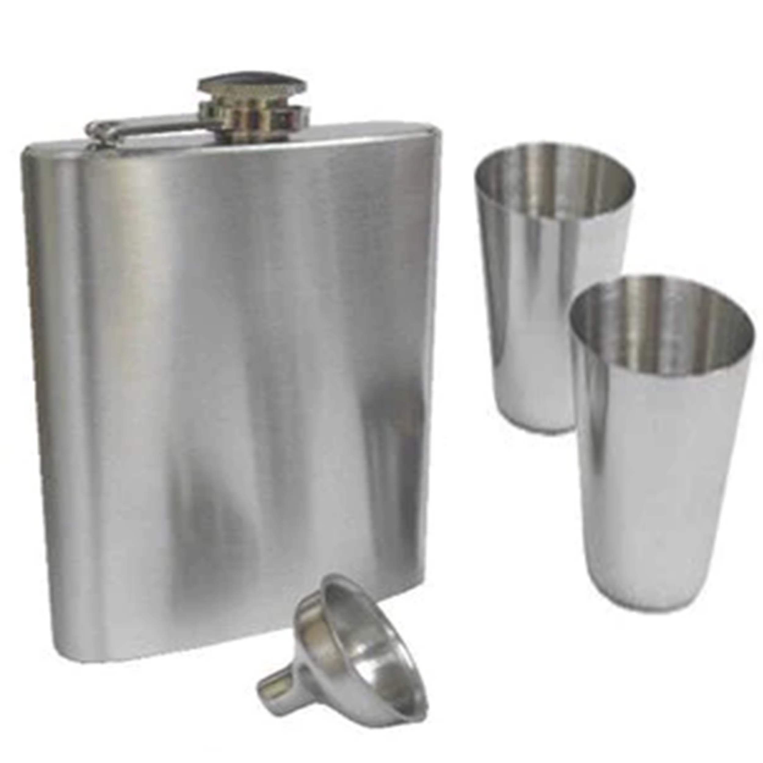 Stainless Vacuum Flask With 2 Cups Set