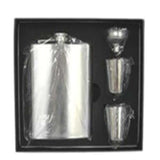 Square Box Set Stainless Steel Flask Set with 2 Cups Durable Travel Companion for Beverages