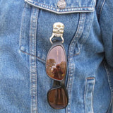 Pewter Dreamcatcher Sunglass Holder Pin - Stylish & Functional Accessory