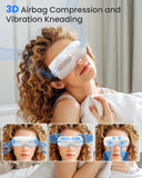 AIRSIDUN Eye Massager with Heat and Cooling Eye Masks for Dark Circles Puffiness 3D Airbag Kneading Vibration Eye Massage