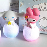 2407TA Kawaii Kuromi Cinnamoroll Night Light Glowing Children Toy Bedside Lamp Anime Cartoon Melody Cute Children Kid Present Gifts