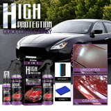 3 In 1 Rapid Ceramic Coating Fortify Car Wax Polish Spray Hydrophobic Intense Gloss Shine For Glass&Wheels&Paint Sealant Detail