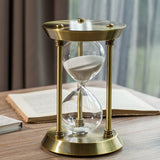 2808BA 1-15 Minutes Newest Retro Metal Hourglass Classical Timer Living Room Office Desk Decor Ornaments Alarm Sandglass Craft Gift Hot