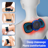 EMS Electric Neck Massager Lcd Display Cervical Massage Patch Low Frequency Pulse Muscle Stimulator Pain Relief Relaxation