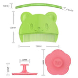 Silicone Baby Bathing Brush Infant Shampoo Comb Soft Fetal Head Fat Comb Baby Care Head Massager Newborn Hair Cleaning Supplies