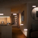 Motion Sensor Light Wireless LED Night Light Type C Rechargeable Light Cabinet Wardrobe Lamp Staircase Backlight For Kitchen LED