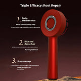 Electric Massage Comb Vibration Red Light Therapy Hair Growth Massage Scalp Brush Anti Hair Loss Liquid Oil Applicator