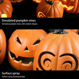 1707BA Light Up Pumpkins High Brightness Battery Powered Plastic Sculpture With LED Light For Halloween Decorations