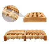 3 5 Row Wooden Foot Massage Roller Acupressure Trigger Point Relax Pain Stress Relief Shiatsu Roller Foot Massager Care Tools
