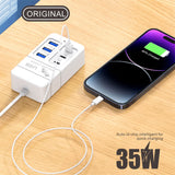 35W Multi-port USB Power Strip Charger