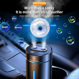 2023 New Dual Spray Car Air Humidifier Aluminium Alloy Essential Oils Diffuser  Freshener for Auto Home Office Accessories