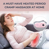 Waist Massager Warm Uterine Electric Period Cramp Massager Vibrator Heating for Menstrual Relief Belt Care Waist Stomach