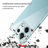 Shockproof Silicone Case For Xiaomi Redmi Note 13 12 12S 12T 11 11T 11S 10 10S Pro Plus Pro+ 4G 5G Clear Soft Ultra Thin Shell