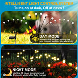 6/8/10 LED Solar Garden Lights Powered Firefly Lights Outdoor Garden Decoration Landscape Lights Firework Firefly Lawn Lamps