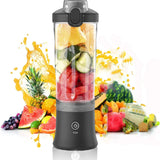 New Portable Blender 600ML Electric Juicer Fruit Mixers 4000mAh USB Rechargeable Smoothie Mini Blender Personal Juicer colorf