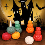 1009BA Halloween Pumpkin Candle Silicone Mold DIY 3D Scented Candle Mold Home Plaster Ornament Art Candle Making Supplies