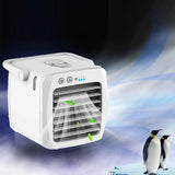 Mini USB refrigeration air conditioner home desktop small air cooler portable humidification water cooling fan
