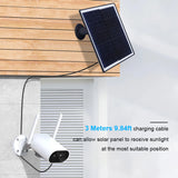 20W 5V Solar Panel Micro USB+Type-C 2in1 Outdoor Solar Cells Charger Solar Panels for Security Camera/Small Home Light System