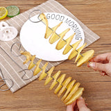 Protable Potato BBQ Skewers For Camping Chips Maker potato slicer Potato Spiral Cutter Barbecue Tools Kitchen Accessories