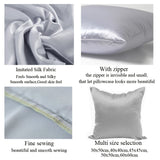 Imitated Silk Pillow Case 100% Satin Cushion Cover 50X50 Solid Pillowcase 60x60cm Home Decor for Sofa Chair 45x45 40X40 Smooth