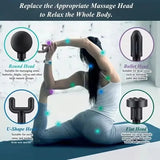 2024 Mini Wireless  Fitness Massager Smart Muscle Relaator Fascia Gun High Speed Deep Tissue Vibration Body Fascial Massage Gun