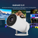 FGHGF HY300 Projector Free Style for SAMSUNG XiaoMi Android WIFI Home Cinema 720P Outdoor 1080P 4K Supported HDMI USB