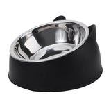 1009GP 100ML Cat Dog Bowl 15 Degrees Raised Non Slip Puppy Base Cat Food Drinking Water Feeder Tilt Safeguard Neck Pet Bowl Accessories