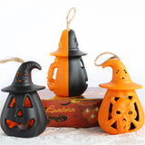 1707BA 12 PCS Halloween Decorations Light Up Pumpkin Lanterns for House Party Creepy Props Battery Operated  Wholesale XB