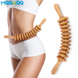 Curved Massager Handheld Roller Stick Wooden Lymphatic Drainage Massager for Anti-Cellulite, Body Muscle Belly Waist Relief