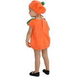 Baby Scary Pumpkin Costume Kids Halloween horror Orange Pumpkin Suit Cosplay Holiday Party Carnival Easter Purim Fancy Dress