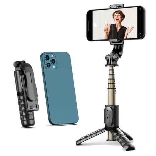 Portable 40'' Aluminum Alloy Selfie Stick Phone Tripod with Wireless Remote