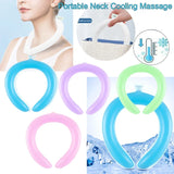 Neck Massager Cooling Ring Summer Cooler Rings Cool Tube Collar Portable Outdoor Cycling Running Coolers Collars Cooling Tube